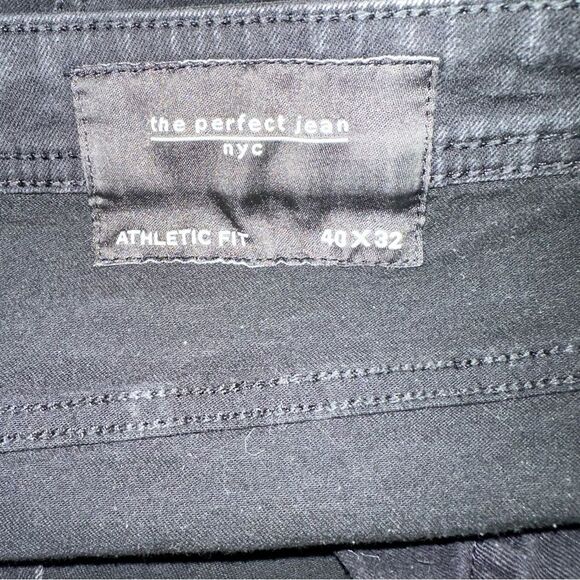 The Perfect Jean NYC Jeans Mens 40x32 Black Faded Athletic Fit Comfort Cowboy - Picture 2 of 10